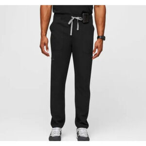 Men's Figs Technical Collection Pants Elastic Waist with Drawstring Black XL